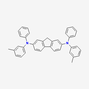 molecular formula C39H32N2 B12553065 N~2~,N~7~-Bis(3-methylphenyl)-N~2~,N~7~-diphenyl-9H-fluorene-2,7-diamine CAS No. 142517-32-6