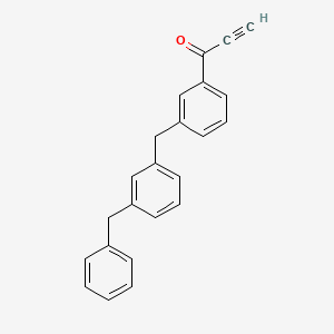 molecular formula C23H18O B12553115 1-{3-[(3-Benzylphenyl)methyl]phenyl}prop-2-yn-1-one CAS No. 143328-35-2