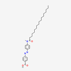 molecular formula C32H47N3O3 B12553129 4-[(E)-{4-[Methyl(octadecanoyl)amino]phenyl}diazenyl]benzoic acid CAS No. 188709-49-1