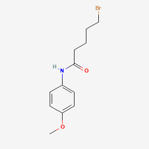 molecular formula C12H16BrNO2 B12553143 Pentanamide, 5-bromo-N-(4-methoxyphenyl)- CAS No. 182887-95-2