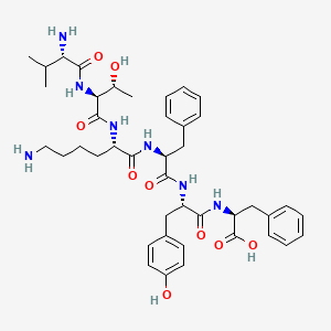 molecular formula C42H57N7O9 B12553253 L-Phenylalanine, L-valyl-L-threonyl-L-lysyl-L-phenylalanyl-L-tyrosyl- CAS No. 193820-18-7