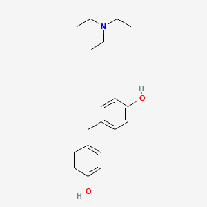 molecular formula C19H27NO2 B12553295 N,N-diethylethanamine;4-[(4-hydroxyphenyl)methyl]phenol CAS No. 143761-82-4