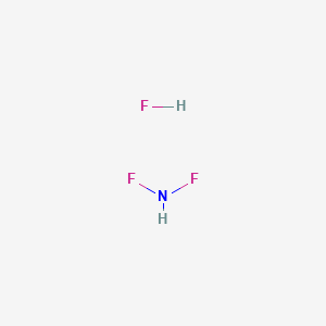 molecular formula F3H2N B12553325 N-Fluorohypofluorous amide--hydrogen fluoride (1/1) CAS No. 161288-34-2