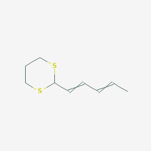 molecular formula C9H14S2 B12553339 2-(Penta-1,3-dien-1-yl)-1,3-dithiane CAS No. 145546-15-2