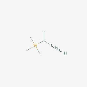 molecular formula C7H12Si B12553362 Silane, trimethyl(1-methylene-2-propynyl)- CAS No. 142067-27-4
