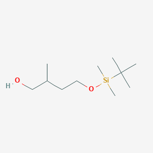 molecular formula C11H26O2Si B12553377 4-{[tert-Butyl(dimethyl)silyl]oxy}-2-methylbutan-1-ol CAS No. 190016-52-5