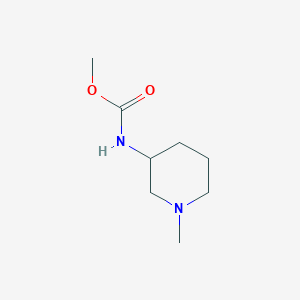molecular formula C8H16N2O2 B12553395 Methyl (1-methylpiperidin-3-yl)carbamate CAS No. 183483-10-5