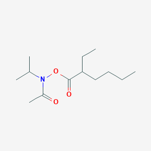 molecular formula C13H25NO3 B12553406 N-[(2-Ethylhexanoyl)oxy]-N-(propan-2-yl)acetamide CAS No. 143784-47-8