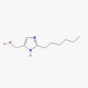 molecular formula C10H18N2O B12553422 (2-hexyl-1H-imidazol-5-yl)methanol CAS No. 189393-92-8