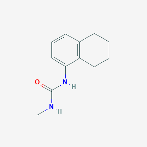 molecular formula C12H16N2O B12553428 N-Methyl-N'-(5,6,7,8-tetrahydronaphthalen-1-yl)urea CAS No. 144331-42-0