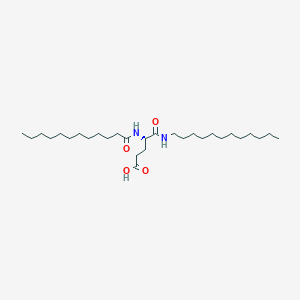 molecular formula C29H56N2O4 B12553465 N~2~-Dodecanoyl-N-dodecyl-L-alpha-glutamine CAS No. 193764-32-8