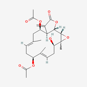molecular formula C24H32O8 B1255347 Michaolide C 