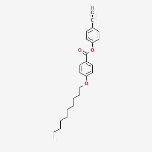 molecular formula C25H30O3 B12553489 4-Ethynylphenyl 4-(decyloxy)benzoate CAS No. 142663-59-0