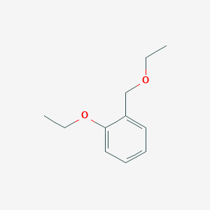 molecular formula C11H16O2 B12553498 Benzene, 1-ethoxy-2-(ethoxymethyl)- CAS No. 143084-72-4