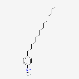 molecular formula C21H33N B12553507 Benzene, 1-isocyano-4-tetradecyl- CAS No. 183667-69-8