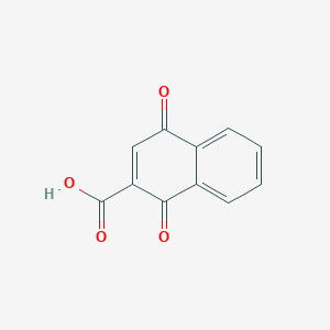 molecular formula C11H6O4 B1255351 1,4-dioxo-1,4-dihydronaphthalene-2-carboxylic acid CAS No. 20962-84-9