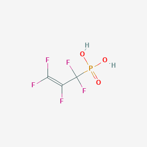 molecular formula C3H2F5O3P B12553523 (1,1,2,3,3-Pentafluoroprop-2-en-1-yl)phosphonic acid CAS No. 148333-02-2