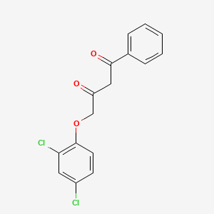 molecular formula C16H12Cl2O3 B12553549 1,3-Butanedione, 4-(2,4-dichlorophenoxy)-1-phenyl- CAS No. 156411-60-8