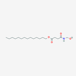 molecular formula C19H37NO4 B12553559 Tetradecyl 4-[(hydroxymethyl)amino]-4-oxobutanoate CAS No. 172903-19-4