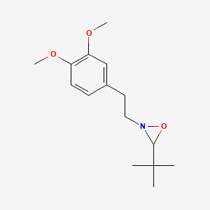 molecular formula C15H23NO3 B12553568 3-tert-Butyl-2-[2-(3,4-dimethoxyphenyl)ethyl]oxaziridine CAS No. 182197-46-2