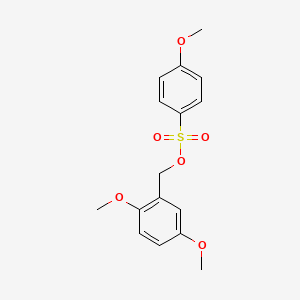 molecular formula C16H18O6S B12553584 (2,5-Dimethoxyphenyl)methyl 4-methoxybenzene-1-sulfonate CAS No. 194535-88-1