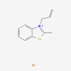 molecular formula C11H12BrNSe B12553607 2-Methyl-3-(prop-2-en-1-yl)-1,3-benzoselenazol-3-ium bromide CAS No. 190123-72-9