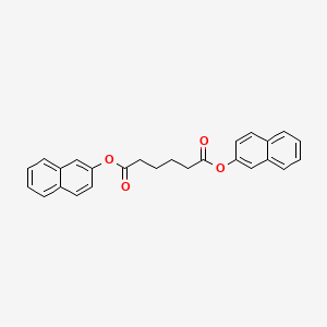 molecular formula C26H22O4 B12553611 Dinaphthalen-2-yl hexanedioate CAS No. 142348-35-4