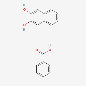 molecular formula C17H14O4 B12553631 Benzoic acid;naphthalene-2,3-diol CAS No. 143099-12-1