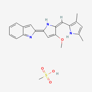 molecular formula C21H23N3O4S B1255366 Obatoclax Mesylate 