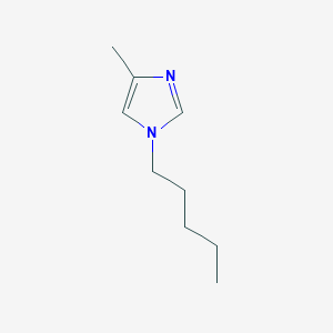 molecular formula C9H16N2 B12553748 1H-Imidazole, 4-methyl-1-pentyl CAS No. 144748-26-5