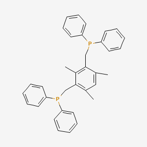 molecular formula C35H34P2 B12553765 Phosphine, [(2,4,6-trimethyl-1,3-phenylene)bis(methylene)]bis[diphenyl- CAS No. 150674-70-7