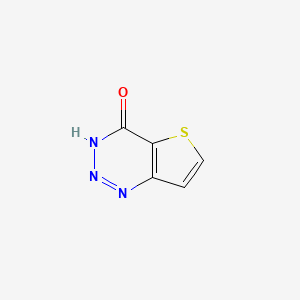 molecular formula C5H3N3OS B12553777 Thieno[3,2-d][1,2,3]triazin-4(1H)-one CAS No. 147123-50-0