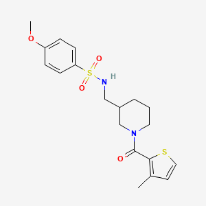 4-methoxy-N-[[1-[(3-methyl-2-thiophenyl)-oxomethyl]-3-piperidinyl]methyl]benzenesulfonamide