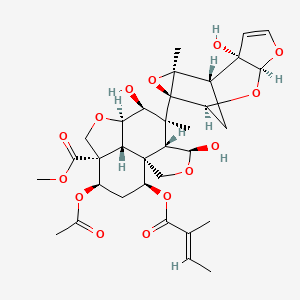 molecular formula C33H42O14 B1255385 azadirachtin H 