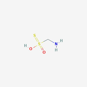molecular formula CH5NO2S2 B12553858 Aminomethanesulfonothioic O-acid CAS No. 193206-15-4