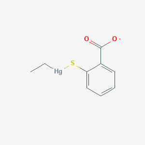 molecular formula C9H9HgO2S- B1255389 Ethylmercurithiosalicylate 