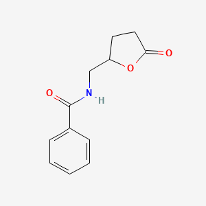 molecular formula C12H13NO3 B12553895 Benzamide, N-[(tetrahydro-5-oxo-2-furanyl)methyl]- CAS No. 143053-38-7