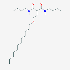 molecular formula C27H54N2O3 B12553905 N~1~,N~3~-Dibutyl-2-[2-(dodecyloxy)ethyl]-N~1~,N~3~-dimethylpropanediamide CAS No. 145631-81-8