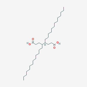 molecular formula C34H66O4 B1255398 4,5-Ditridecyl-octanedioic acid 