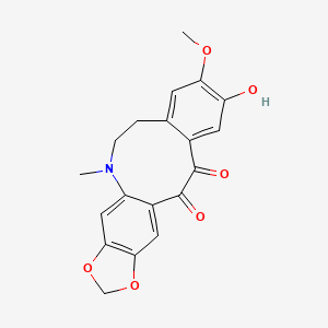 molecular formula C19H17NO6 B1255400 Oubatchensine 