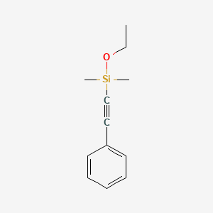 molecular formula C12H16OSi B12554007 Ethoxy(dimethyl)(phenylethynyl)silane CAS No. 146139-33-5