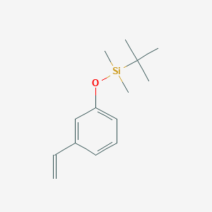 molecular formula C14H22OSi B12554016 Silane, (1,1-dimethylethyl)(3-ethenylphenoxy)dimethyl- CAS No. 149274-04-4
