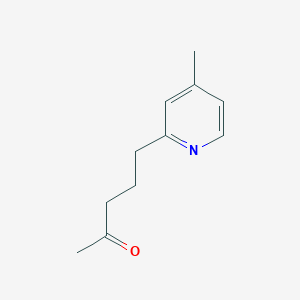 molecular formula C11H15NO B12554023 5-(4-Methylpyridin-2-yl)pentan-2-one CAS No. 146431-61-0