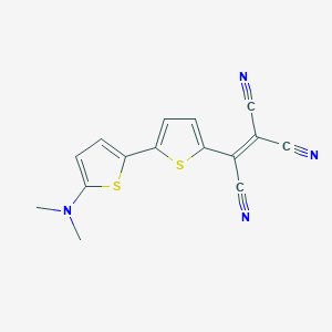 molecular formula C15H10N4S2 B12554046 Ethenetricarbonitrile, [5'-(dimethylamino)[2,2'-bithiophen]-5-yl]- CAS No. 193617-39-9