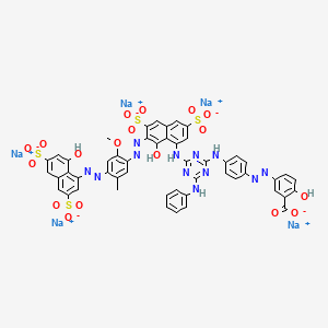 molecular formula C50H33N12Na5O18S4 B1255405 C.I. Direct green 26 CAS No. 6388-26-7