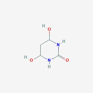 molecular formula C4H8N2O3 B12554089 4,6-Dihydroxytetrahydropyrimidin-2(1H)-one CAS No. 143411-91-0