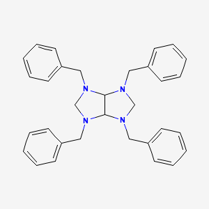 molecular formula C32H34N4 B12554133 Octahydro-1,3,4,6-tetrakis(benzyl)imidazo[4,5-d]imidazole CAS No. 144437-22-9