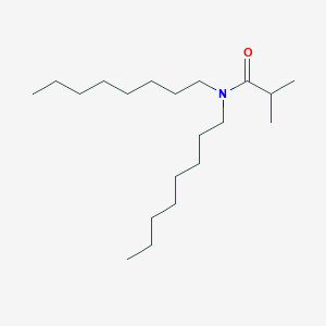 molecular formula C20H41NO B12554176 Propanamide, N,N-dioctyl-2-methyl- CAS No. 177158-16-6