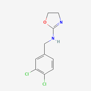 molecular formula C10H10Cl2N2O B12554192 N-[(3,4-Dichlorophenyl)methyl]-4,5-dihydro-1,3-oxazol-2-amine CAS No. 159092-09-8