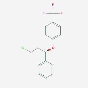molecular formula C16H14ClF3O B125542 Desamino Chloro (S)-Fluoxetine CAS No. 114446-51-4